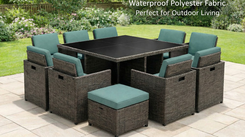 12pc rattan garden - 12pc, furniture