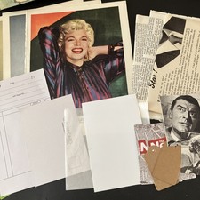 Ephemera Job lot Vintage Paper Craft Junk Journal Ephemera Bundle- Movie/Film