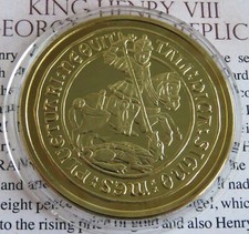 HENRY VIII GEORGE NOBLE 24CT