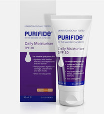 PURIFIDE by Acnecide Moisturiser SPF 30 50ml Face Sun Cream For Acne Prone Skin