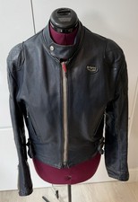 Lewis  leather motorcycle Aviakit jacket Size 40 Mens Blue 
