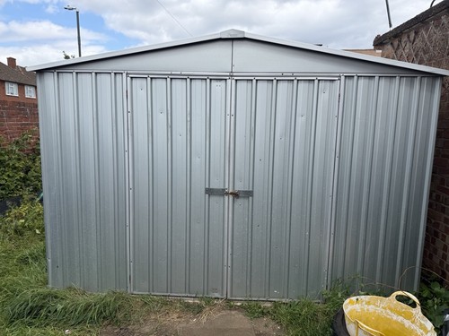 Metal garden shed - garden,