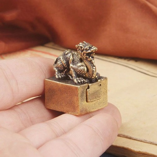 Copper dragon small decor - dragon,