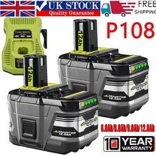 1-4X For RYOBI P108 18V One Plus High Capacity Battery Lithium RB18L50 / Charger