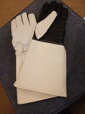  Long Cuff Gauntlets Leather Gloves Piper Drummer Band Leather Gloves Brand New