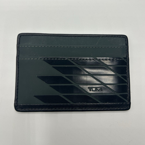 Tumi black leather men - tumi, card
