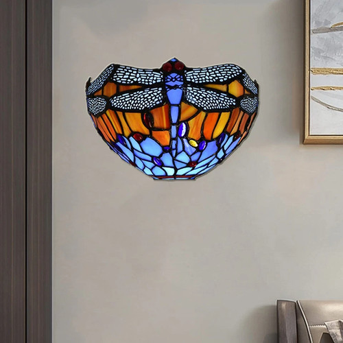 Tiffany style dragonfly wall - style,