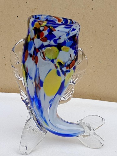 Vintage murano glass - glass, fish