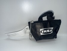 JAPAN IKEA EXCLUSIVE BLACK Knolig Mini Zipper Coin Keychain Bag Tote Key Holder
