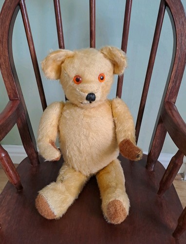 Old vintage teddy bear - old, movable