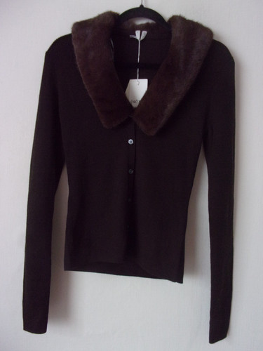 New arket dark brown faux - arket, fur