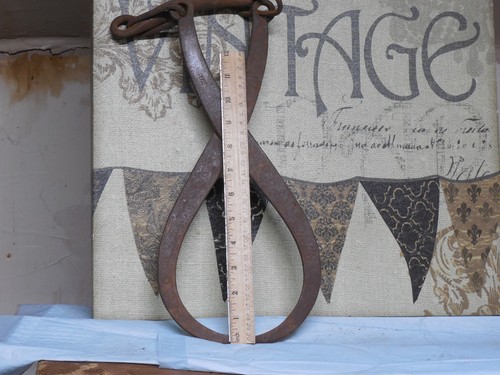 Antique ice tongs marked - –,