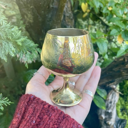 Vintage alter ritual chalice - ritual,