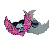 Bret Hart Winged Skull Pin