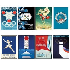 Vintage fridge magnets Winter