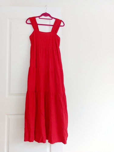 Women red maxi - red, dress