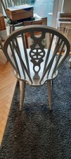 chairs dining 6 - pine wheel back - 
