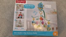 NEW 3-in-1 Soothe and Play Seahorse Mobile with Removable Rattles - Multi