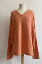 Bamford & Sons 100% Cashmere Jumper Men’s XL Coral V Neck Designer