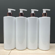 White Black PET Plastic Pump Bottle Mrs Hinch 500ml Dispenser ⭐Rose Gold Lids⭐