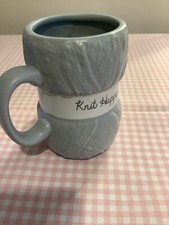 Mug - Knit Happens Knitting Wool Yarn Mug Tea Coffee Cup Mother’s Day Gift