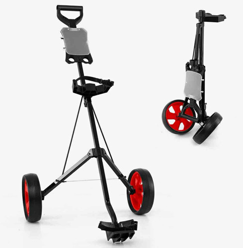 Wheel push pull golf trolley - 3-wheel,