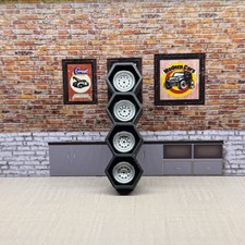 1:64 Chrome Rims For Hot