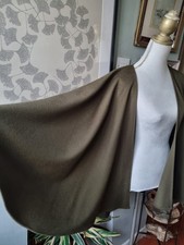 Hourihan Ladies Olive Green Wool Mix Cape Cloak One Size (PG146F33)