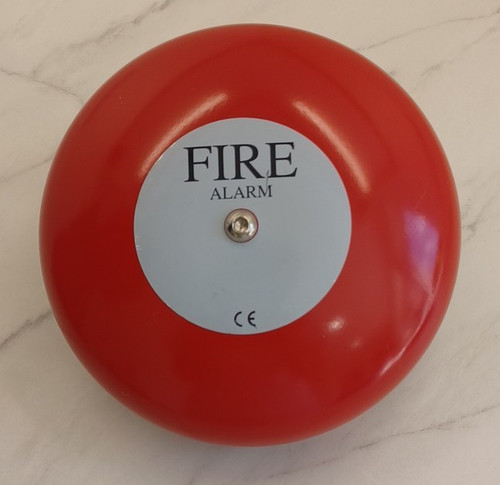 Red fire alarm bell sounder - red,