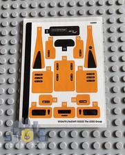 Lego Speed Champions STICKER SHEET 2 for 76918 McLaren Solus GT & McLaren F1 LM