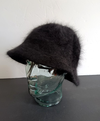 Angora bucket hat black - angora,