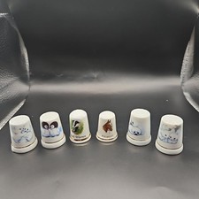 Animal Themed Thimbles X6 Fine