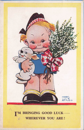 Mabel lucie attwell postcard - mabel,