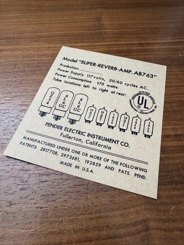 Reproduction super reverb - reproduction,