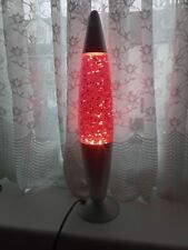 2 YES TWO   RED GLITTER LAVA LAMPS RETRO RED.
