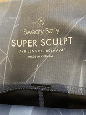 Sweaty Betty Super Sculpt 7/8 Yoga Pants, Size M, New, Blue.