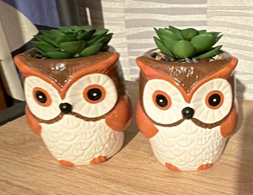 Glazed ceramic owl - ceramic,