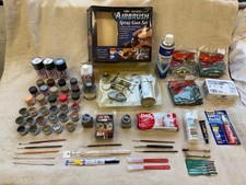 Modelling Paint, Air Brush Kit & Sundry Items