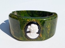 Antique c1930s Mottled Green