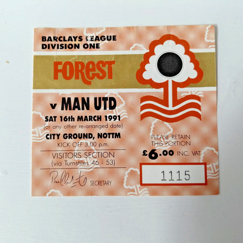 Ticket stub nottingham forest - ticket, stub-nottingham