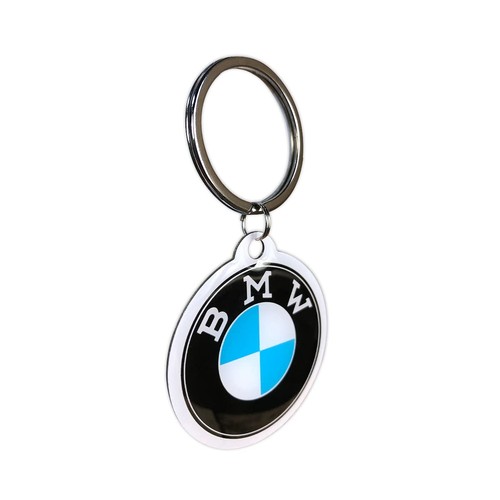 Retro bmw logo - keychain,, metal