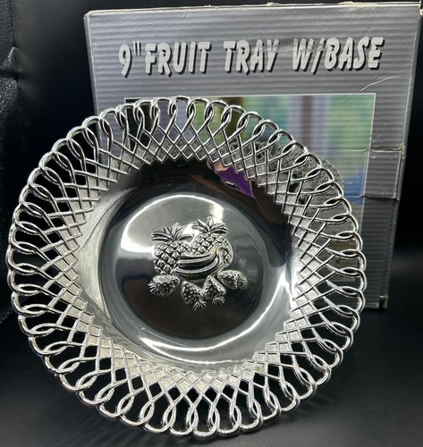Silver plated fruit - silver, bowl