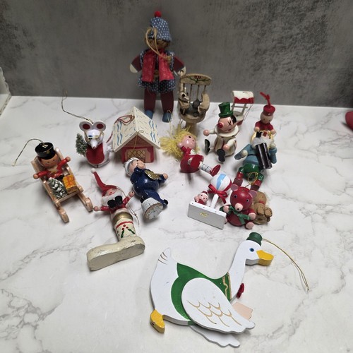 Vintage wooden christmas - wooden,