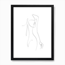 Drawing Of A Woman 2 Art Print