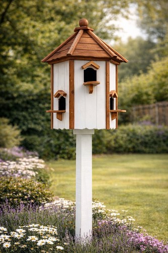 Handcrafted dovecote birdhouse - handcrafted,