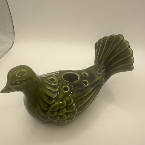 Vintage green glazed pottery - vintage,