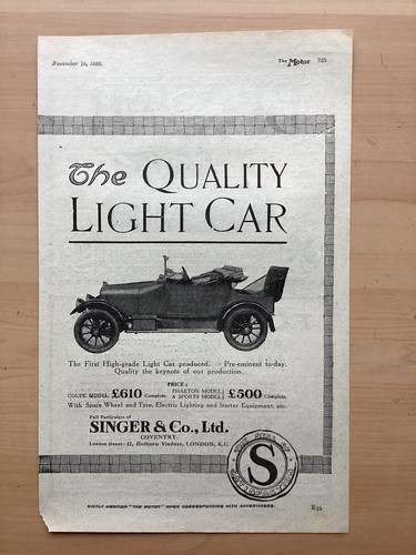 Genuine 1920 display advert - display,