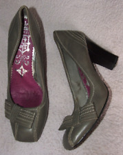 Sachelle - Grey - Block Heel, Slip-on Comfort/Court Shoes - Womens UK 6 / EUR39