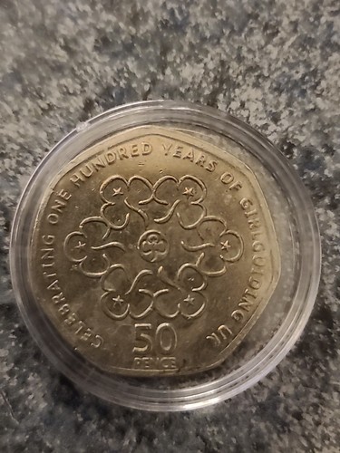 2010 girl guides 50p fifty - guides,