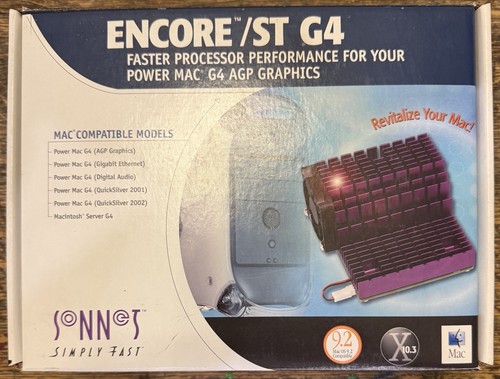 Sonnet encore 1ghz cpu - sonnet,